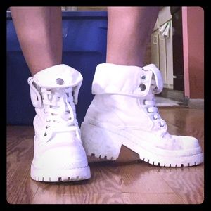 5.5 BUY ONE GET ONE FREE White boots, black shoes